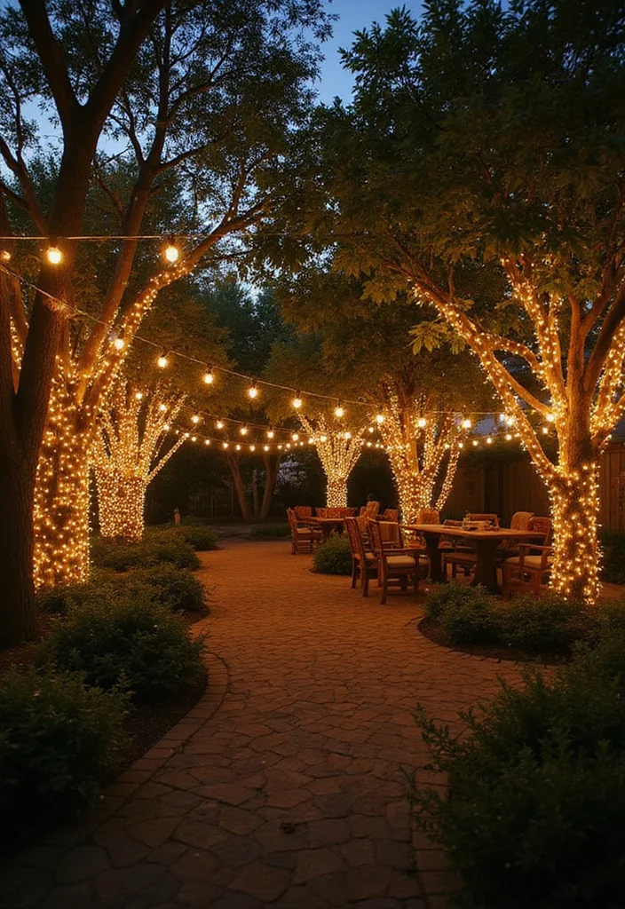 15 DIY Backyard Oasis Ideas for Relaxing Low Cost Retreats 34 15 DIY Backyard Oasis Ideas for Relaxing Low Cost Retreats - 4. Outdoor Fairy Lights