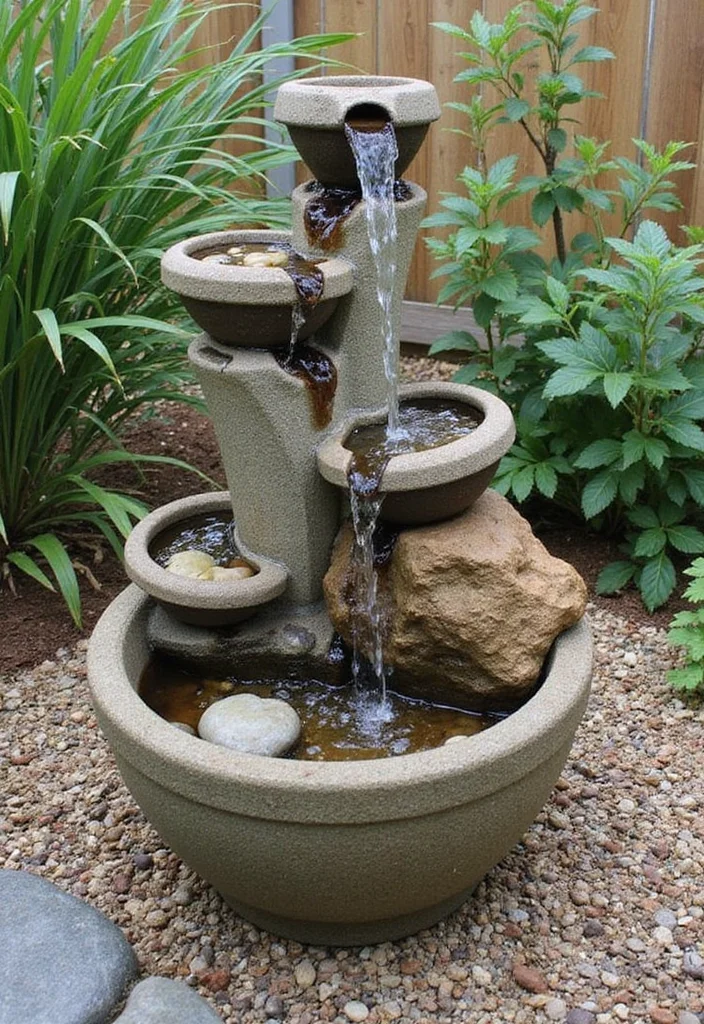 15 DIY Backyard Oasis Ideas for Relaxing Low Cost Retreats 45 15 DIY Backyard Oasis Ideas for Relaxing Low Cost Retreats - 5. Recycled Water Fountain