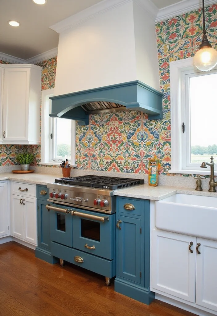 15 Farmhouse Kitchen Ideas for Warm Rustic Everyday Style 111 15 Farmhouse Kitchen Ideas for Warm Rustic Everyday Style - 11. Bold Backsplashes