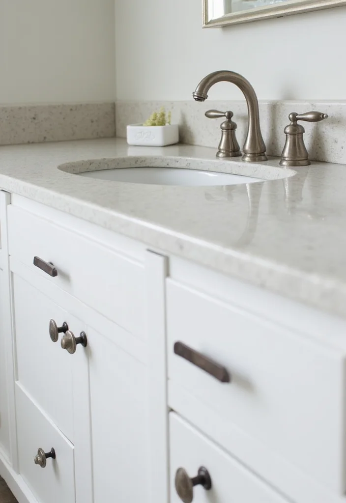 15 Hall Bathroom Ideas for Simple Updates That Improve Every Day 12 15 Hall Bathroom Ideas for Simple Updates That Improve Every Day - 2. Swap Out Hardware for Instant Chic