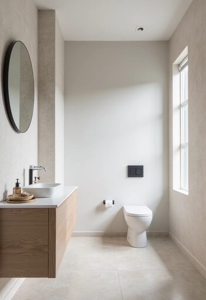 15 Hall Bathroom Ideas for Simple Updates That Improve Every Day 78 15 Hall Bathroom Ideas for Simple Updates That Improve Every Day - 8. Embrace Minimalism