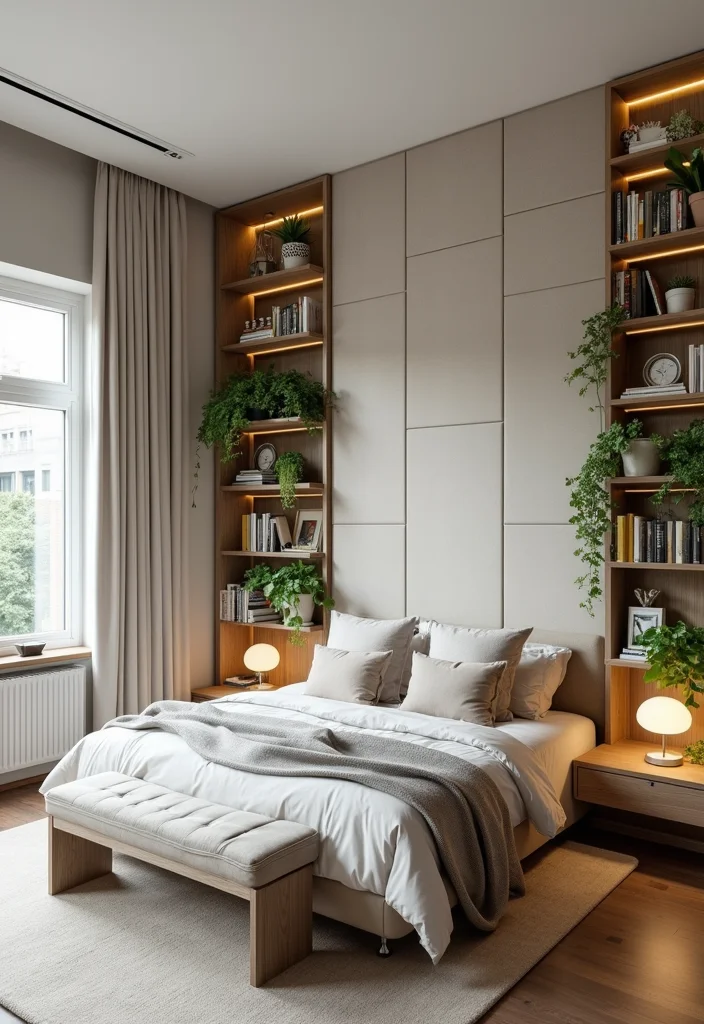 15 Modern Bedroom Ideas for Sleek Calm Cohesive Style 67 15 Modern Bedroom Ideas for Sleek Calm Cohesive Style - 7. Utilize Vertical Space