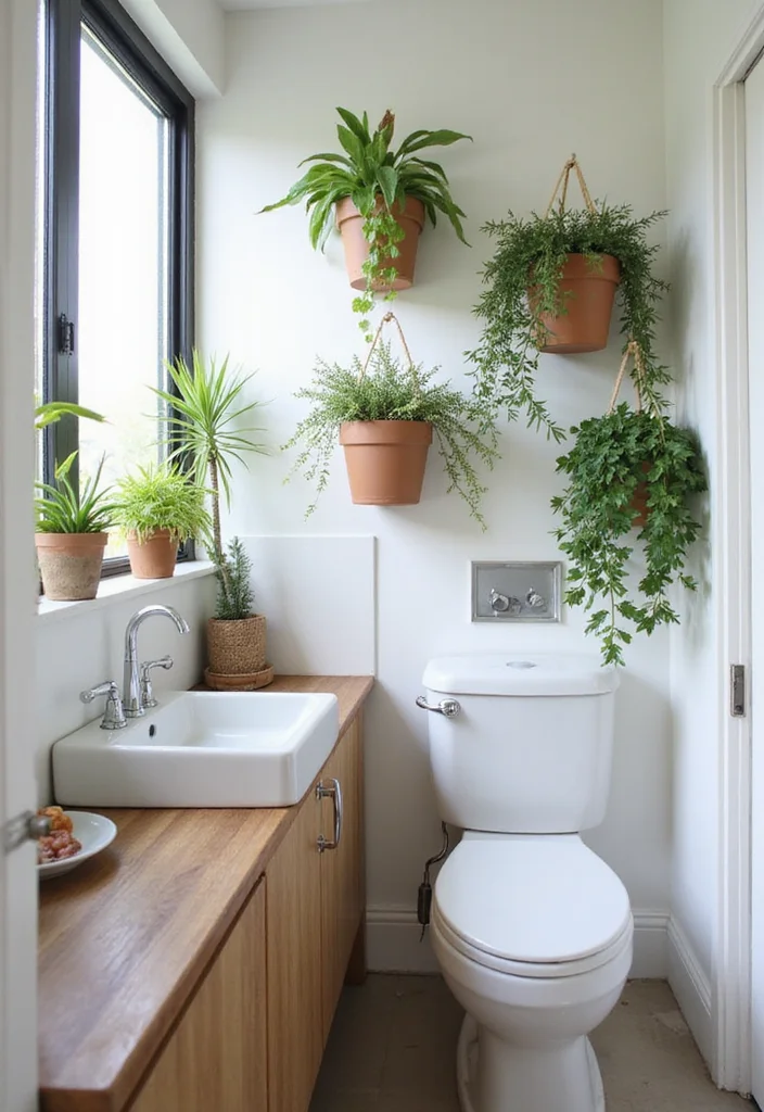 15 Small Bathroom Decorating Ideas for Style in Tight Spaces 100 15 Small Bathroom Decorating Ideas for Style in Tight Spaces - 10. Plants for a Touch of Nature