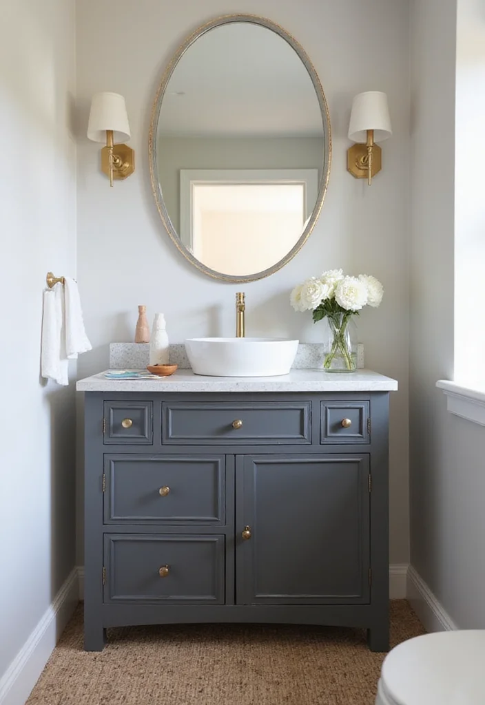 15 Small Bathroom Decorating Ideas for Style in Tight Spaces 23 15 Small Bathroom Decorating Ideas for Style in Tight Spaces - 3. Compact Vanities for Maximum Impact