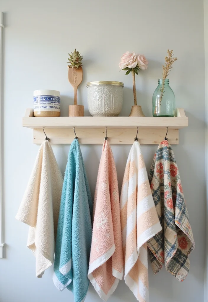 15 Small Bathroom Decorating Ideas for Style in Tight Spaces 56 15 Small Bathroom Decorating Ideas for Style in Tight Spaces - 6. Stylish Hooks and Racks