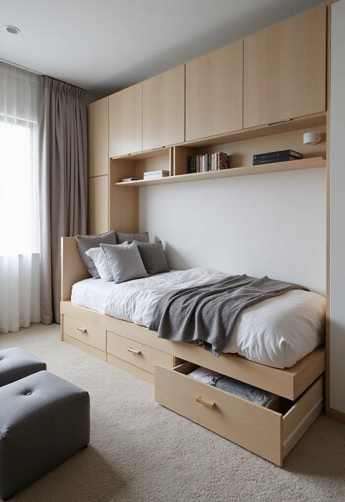 15 Small Bedroom Decor Ideas for More Space and Better Flow 12 15 Small Bedroom Decor Ideas for More Space and Better Flow - 2. Multi-Functional Furniture