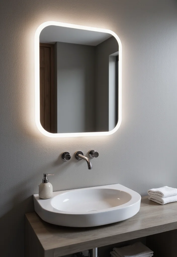 16 Bathroom Lighting Ideas for Better Ambience and Clarity 111 16 Bathroom Lighting Ideas for Better Ambience and Clarity - 11. Wall-Mounted LED Mirrors