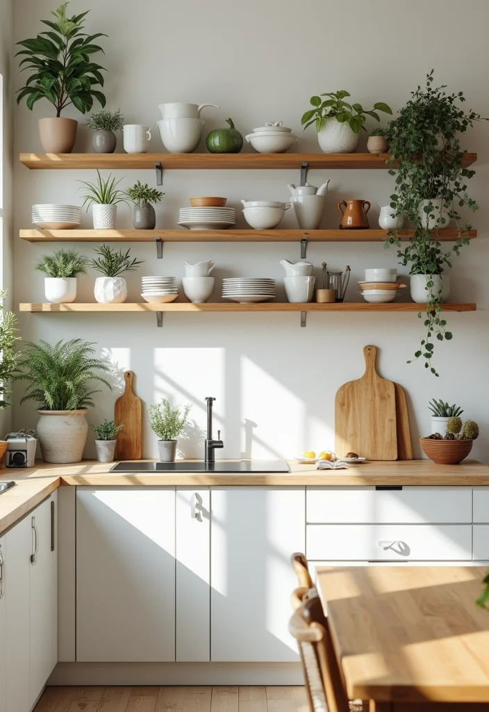 18 Kitchen Ideas for Easy Layout Updates and Modern Style 1. Open Shelving for a Spacious Feel