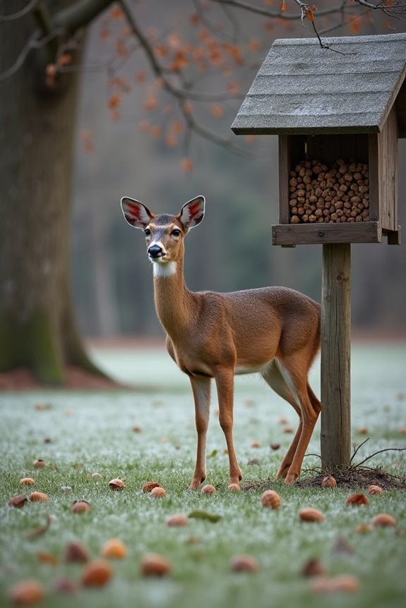 acorns deer winter staple