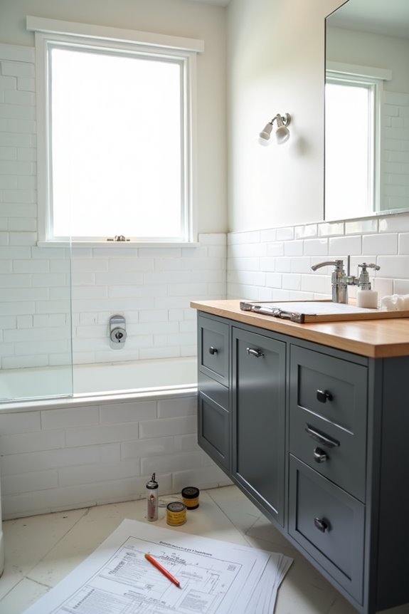 average bathroom remodel timeline by scope