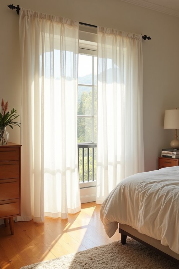 bedside curtains maximize practical layout practicality