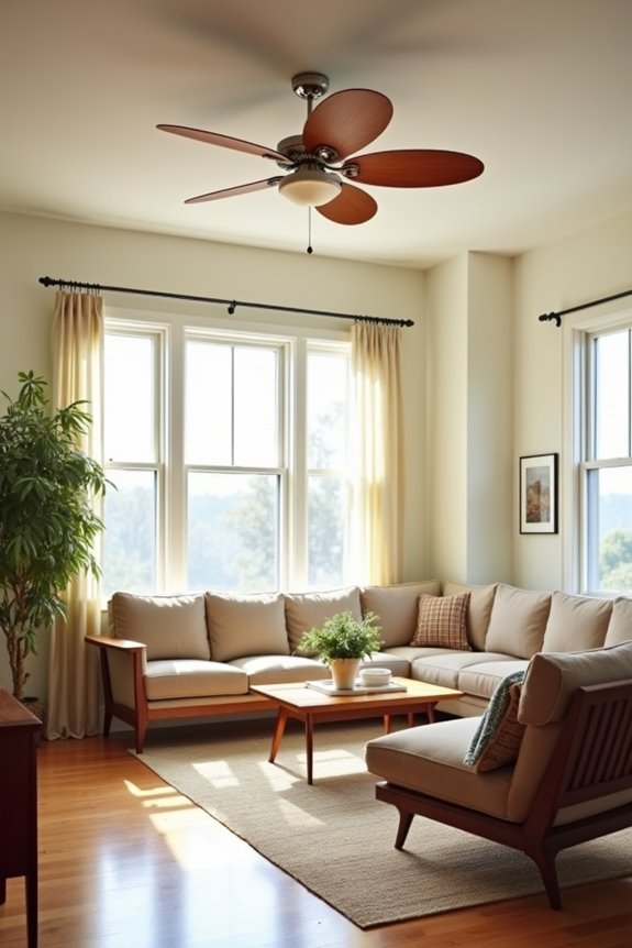 contemporary fans by size scale