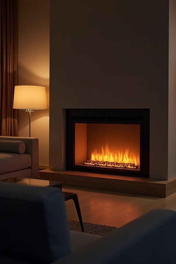 electric fireplace affordable heat cost