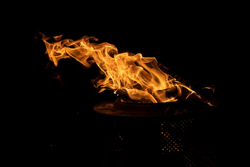 fireplace temperature how hot