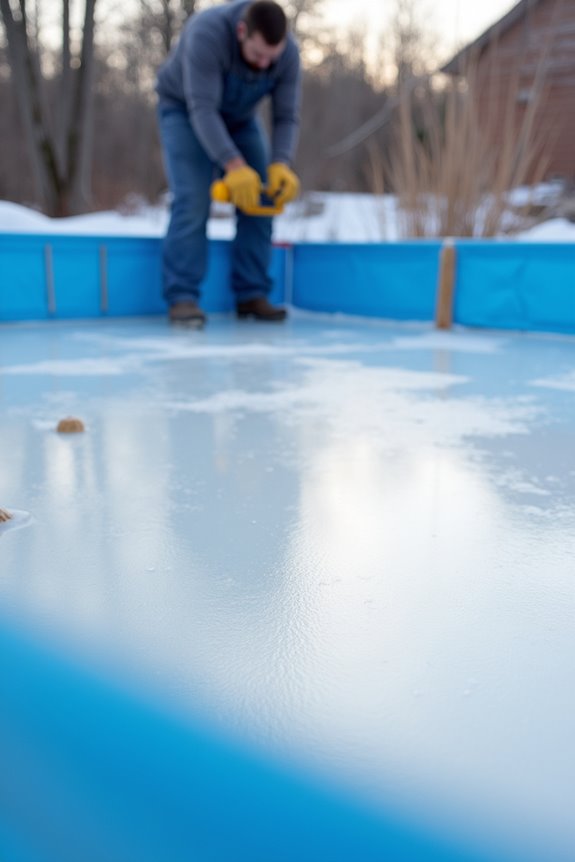four word phrase build solid backyard rink foundation