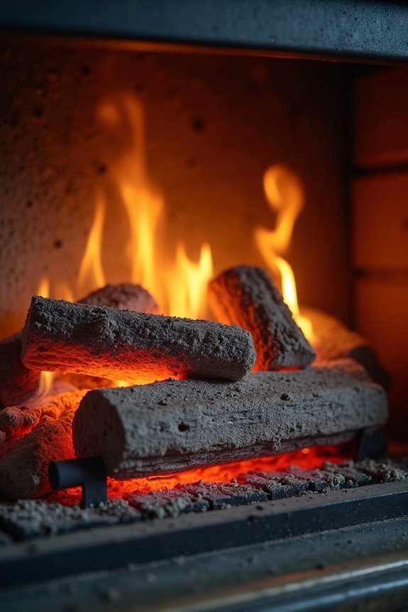 gas fireplace buildup and maintenance