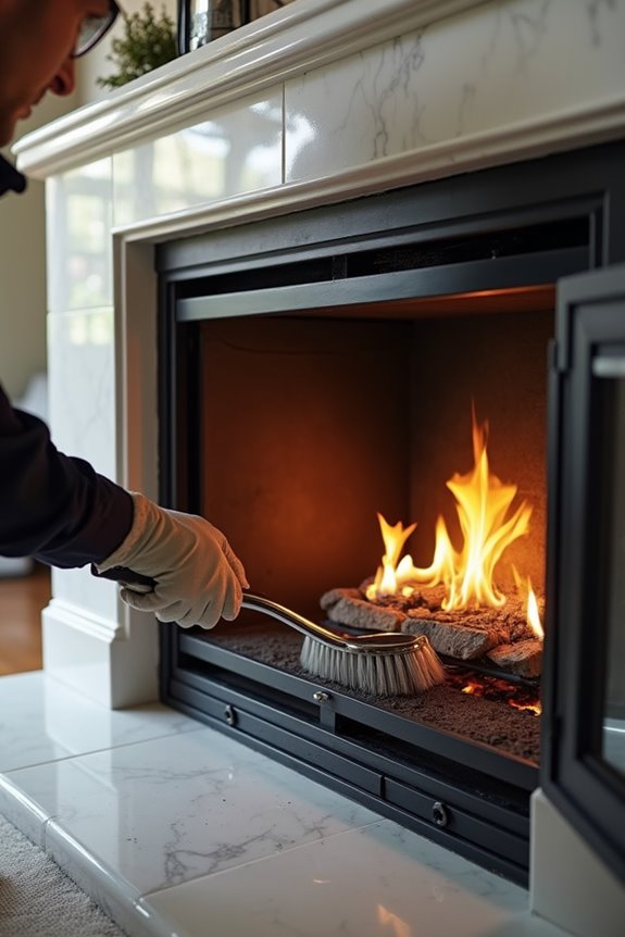 gas fireplaces require annual cleaning and inspection