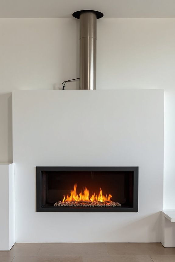 gas fireplaces with power venting