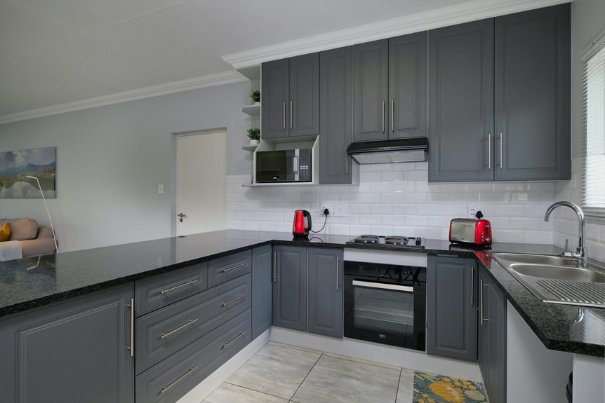 grey kitchen units complementary color suggestions