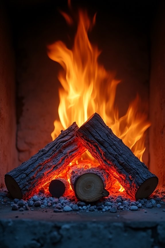 hardwood burns hotter and longer