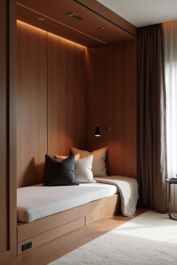 luxury wall bed transforms by day night