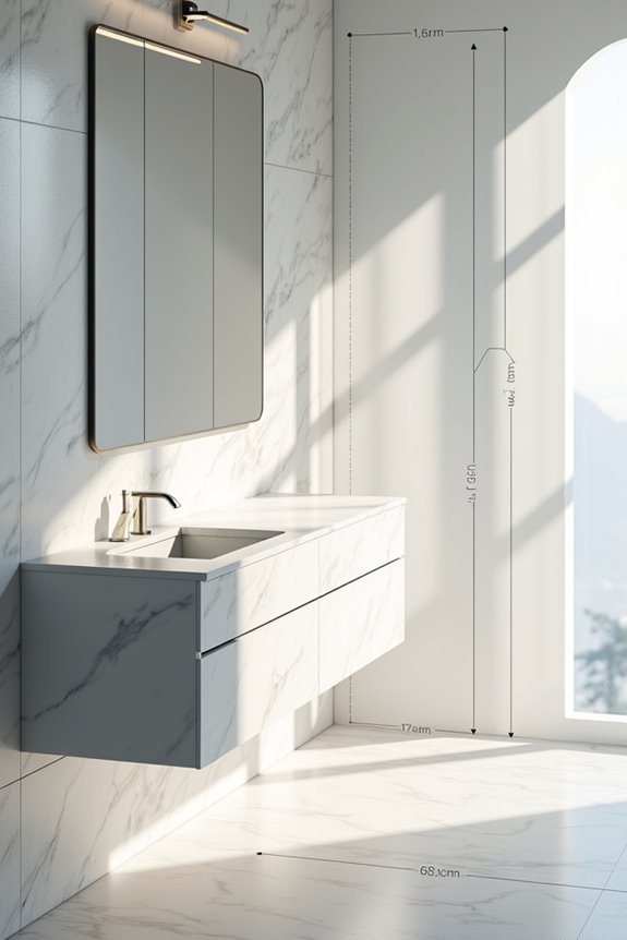measure and map bathroom plumbing precisely
