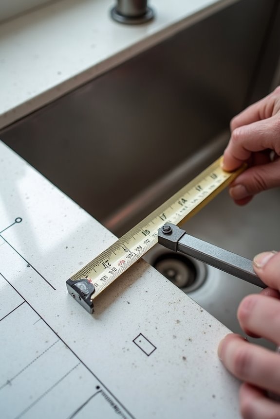 measure smallest cutout with corner radius