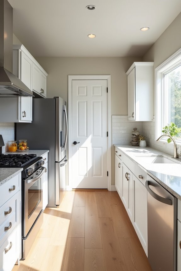 minimum 36 40 inch kitchen aisles