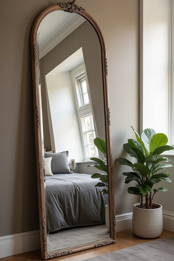 mirror shapes set bedroom vibe