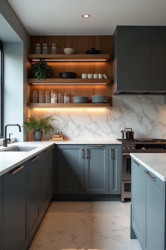 monochromatic grey depth design
