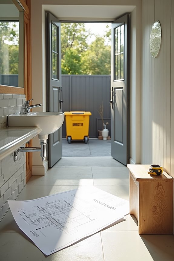 permits for hidden bathroom upgrades
