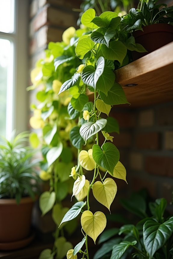 pothos thrives in low light