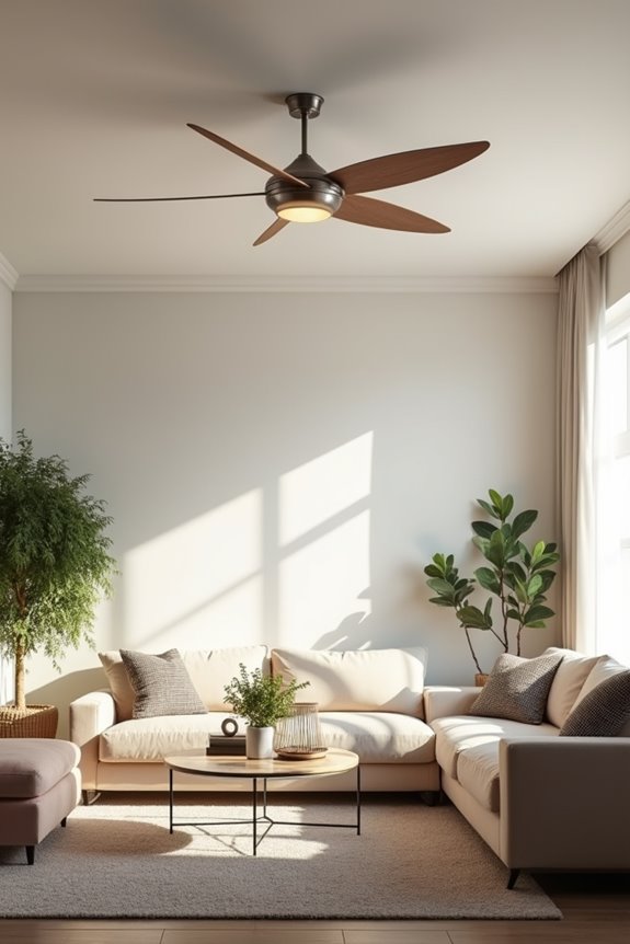 room size to fan blade span guide
