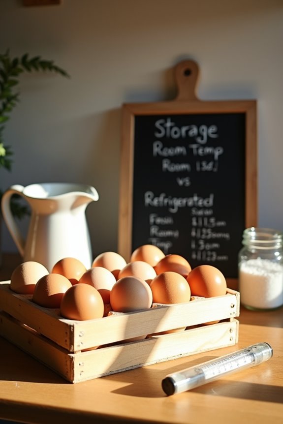 room temperature eggs vs refrigeration choice