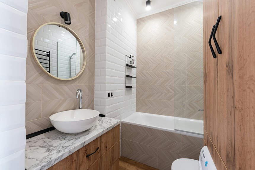 standard bathroom counter height guide