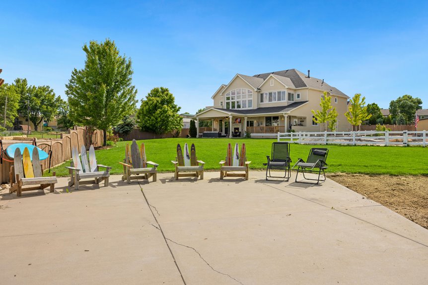 types of townhome backyards
