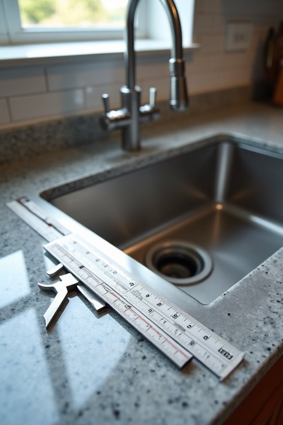 typical sink sizes by cabinet width