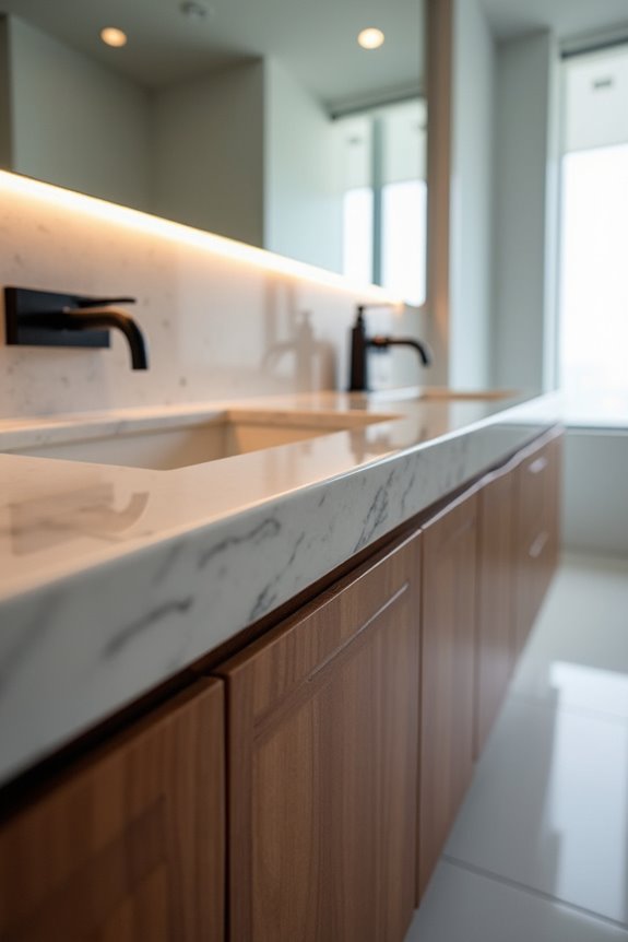 vanity footprint and clearance guidelines