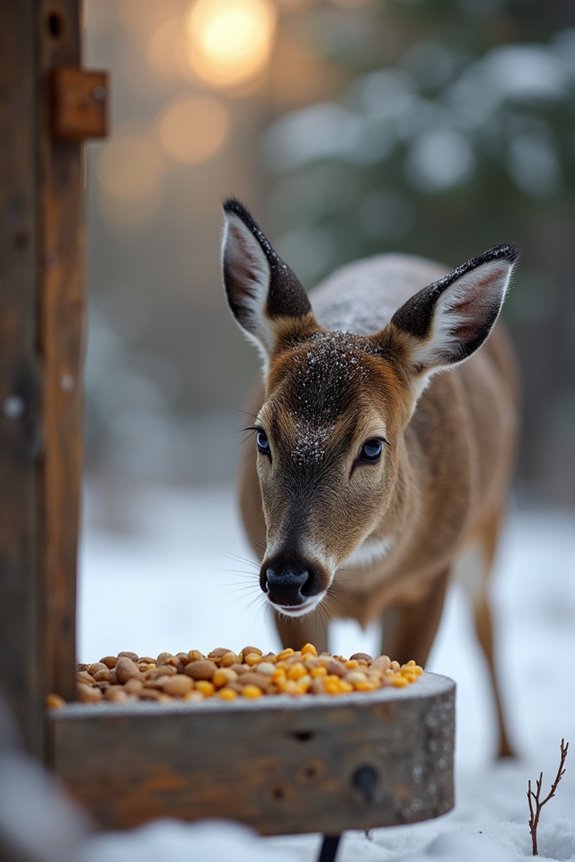 winter protein for deer nuts moderation