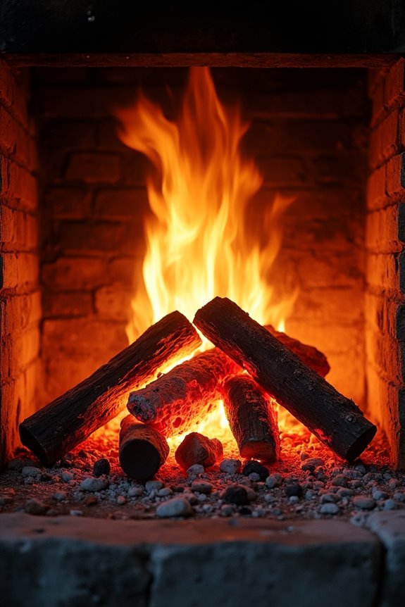 wood fire heat ranges chimney cooler efficiency differences